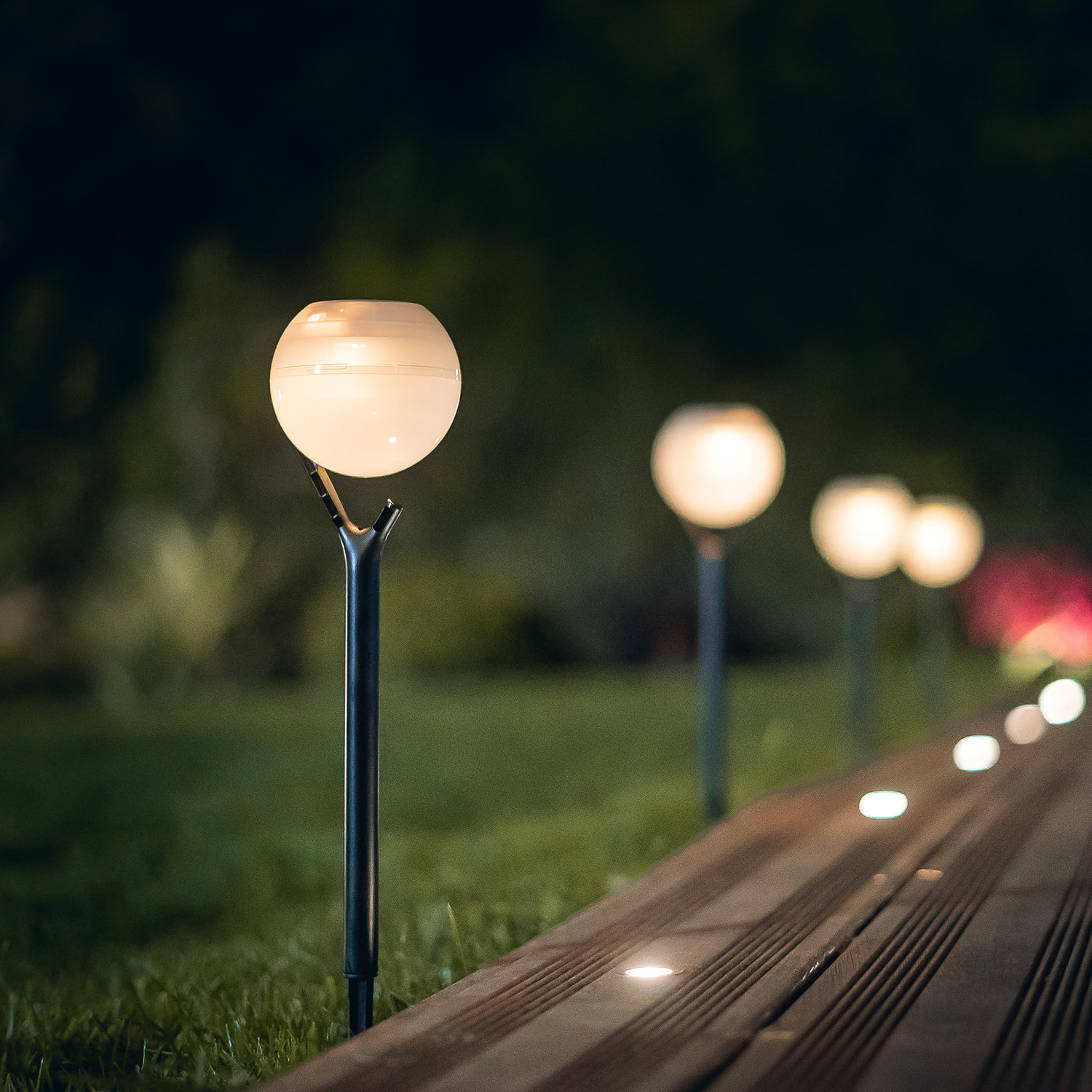 EZIlight® Solar peaky ball - Pack de 4 lampes