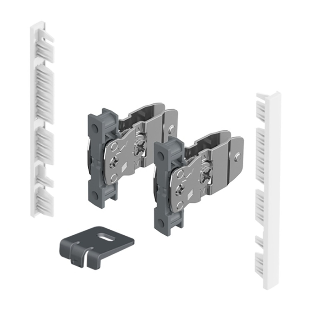 AvanTech YOU Kit de raccords pour la façade intérieure à recouper - Hauteur 101 mm - Blanc - HETTICH - 9257615