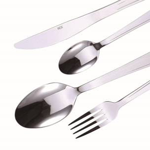 Cubertería de 24 piezas TORINO en acero inoxidable Bergner