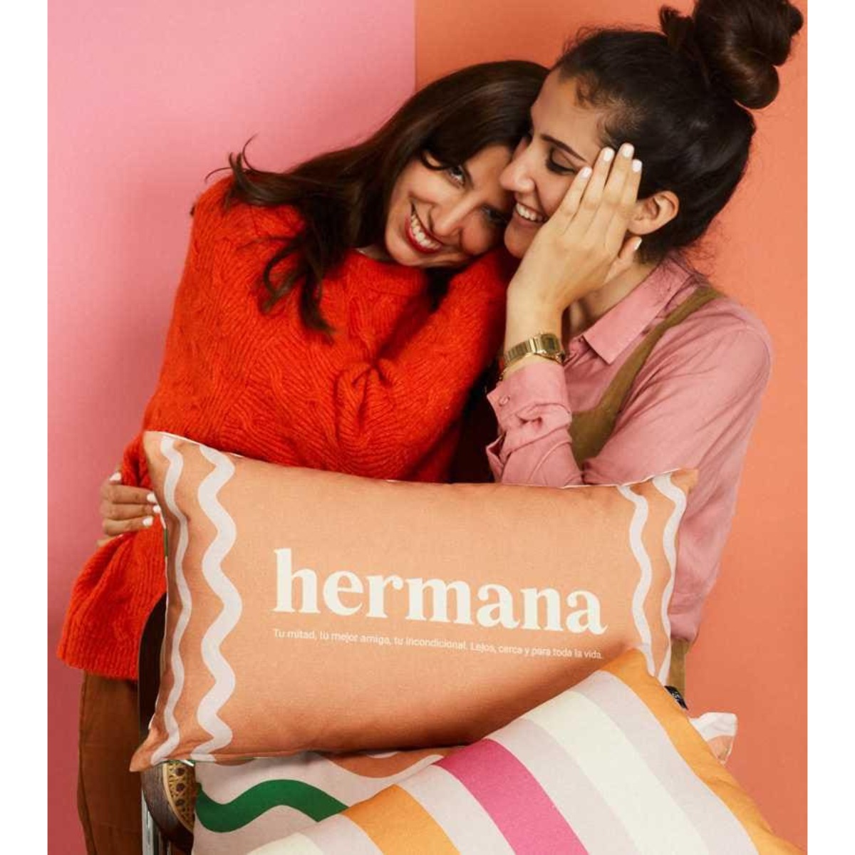 Funda de Cojín "Hermana" Formato alargado