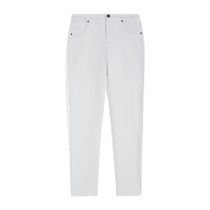 Pantaloni skinny vita regular in tessuto tinto capo