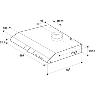 Hotte casquette WHIRLPOOL WCN65FLX