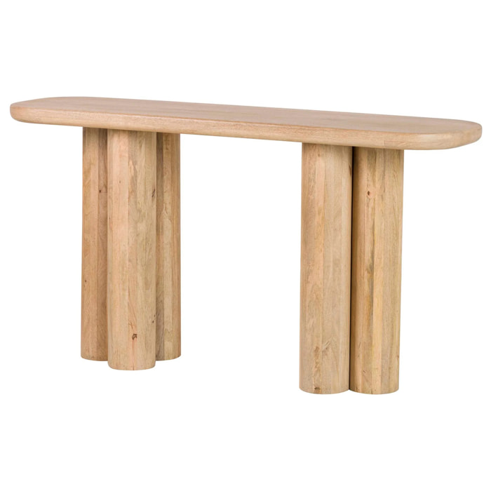 Consola Madera Mango Marron Felo 140x40x75 Cm