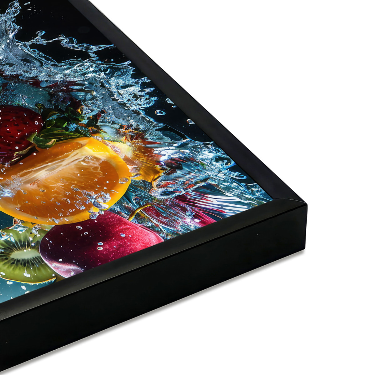 Affiche encadrée fruits intense Affiche + cadre en métal - Noir