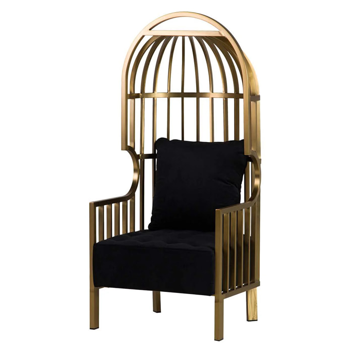 Butaca Acero Inoxidable Velvet Charleston 68x68x150 Cm