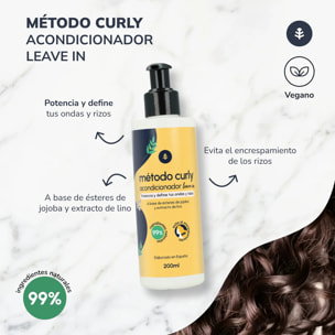 Pack Método Curly: champú, mascarilla y leave in Planeta Huerto