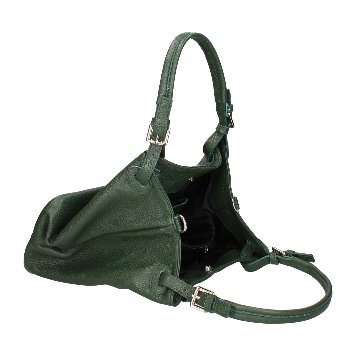 Borsa a spalla da donna In Vera pelle Made in Italy 29x32x17 cm