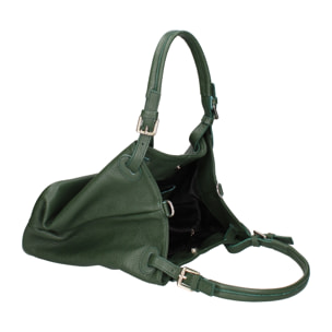 Borsa a spalla da donna In Vera pelle Made in Italy 29x32x17 cm
