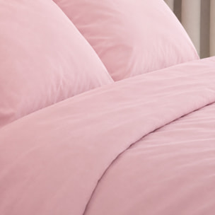 SARTORIALE Completo letto Elegance Tinta Unita in Percalle_Singolo_Rosa Blush