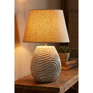 LAMPADA DA TAVOLO RESINA OBLIX CM Ø 35X55