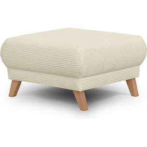Pouf en velours côtelé - LARIA
