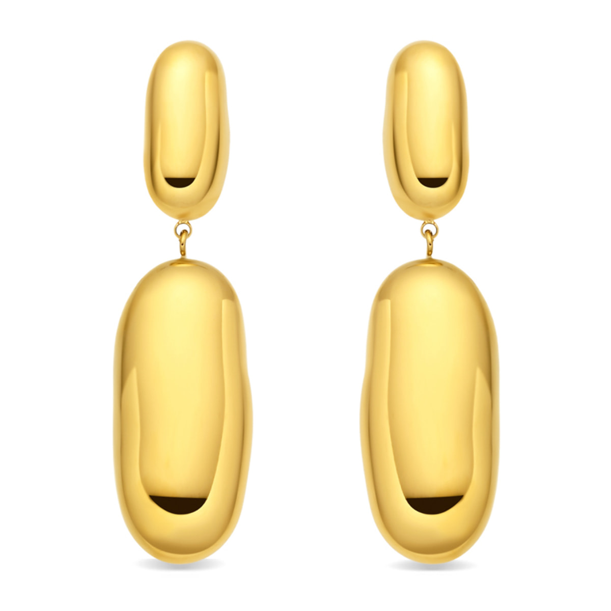 Pendientes Myshi acabado oro amarillo 18k
