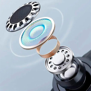 Cuffie YJ22 con Bluetooth 5.4 Tecnologia OWS con angolo regolabile con traduttore AI.