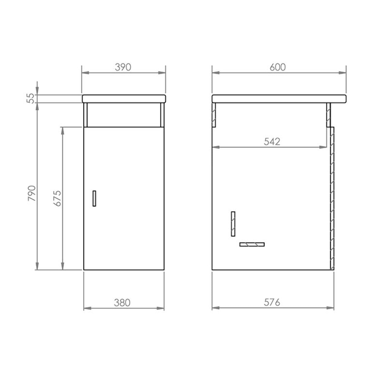 Lavoir Avec Lavabo | 1 Porte | Livraison en Kit | Inclut Lavabo | Meuble Buanderie | Alday