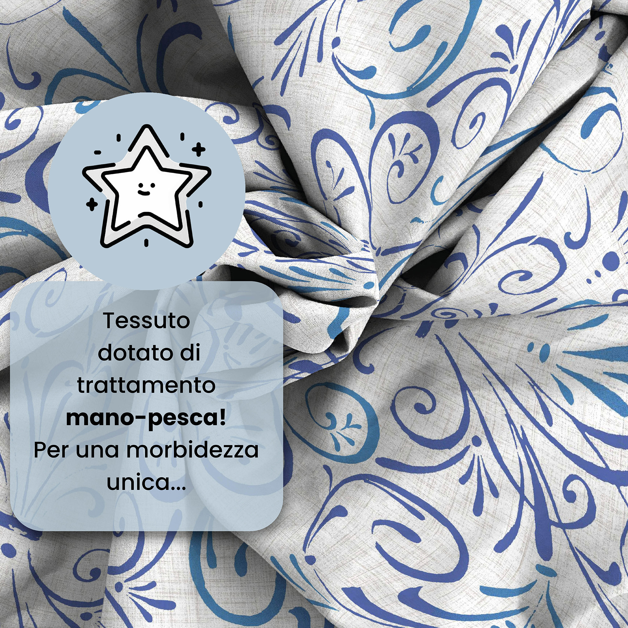 COMPLETO LETTO FANTASY, 100% Microfibra - ORNATOTEX