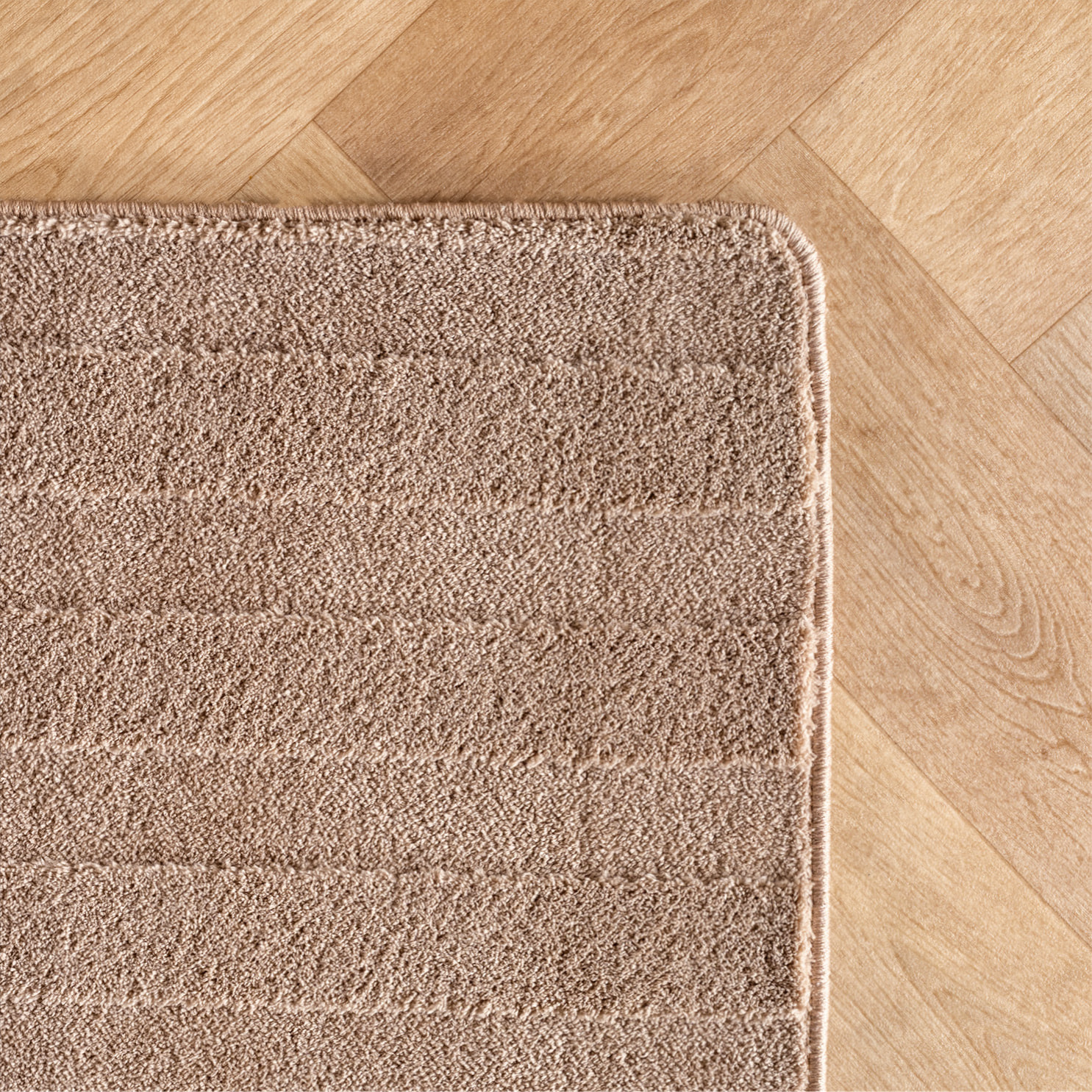 LENNY - Tapis de salon beige au design géométrique