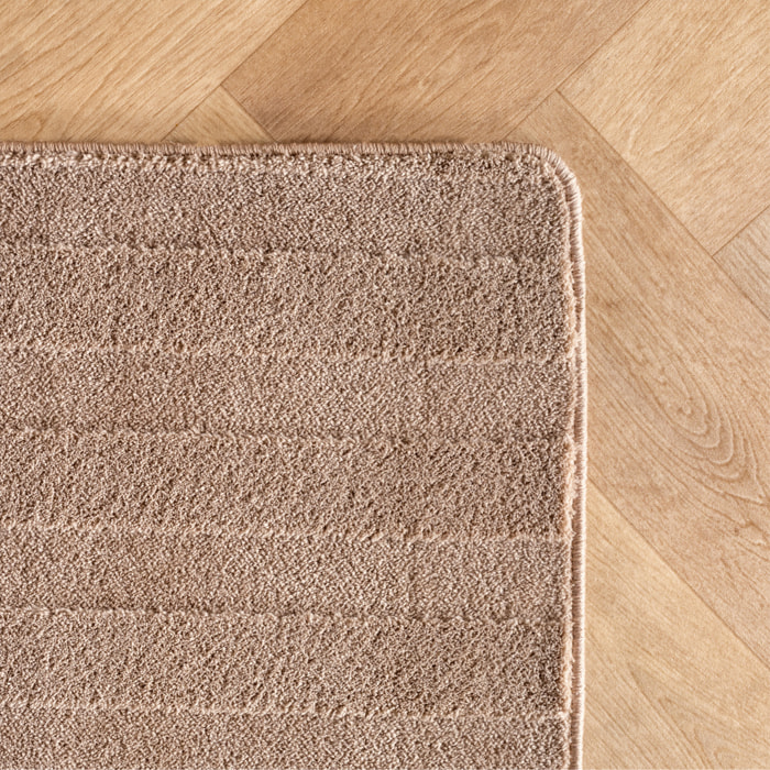 LENNY - Tapis de salon beige au design géométrique