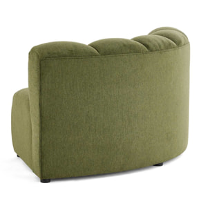 Debbie - module d'angle réversible en tissu texturé - Vert