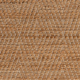 Tapis rond  en jute tissé main TOSIFA Beige motif uni à chevrons