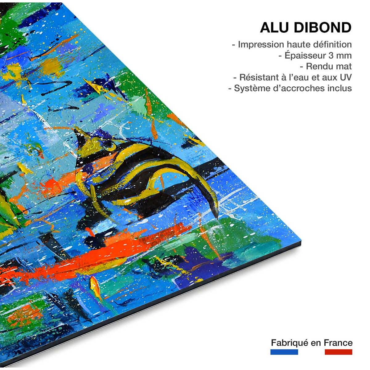 Tableau reproduction aquarium Tableau alu Dibond