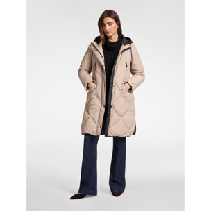 Elena Mirò - Plumífero de nailon mate - Beige