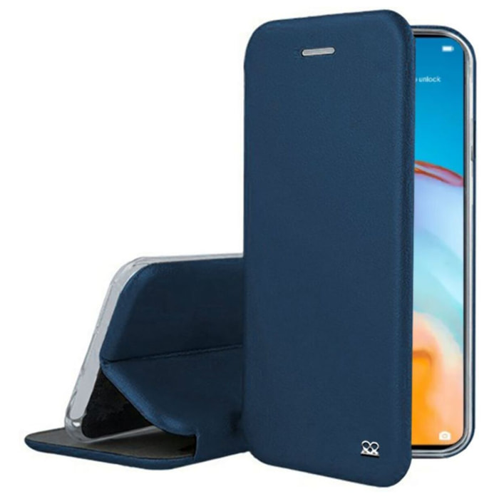 Etui IBROZ Huawei P40 Lite Cuir bleu