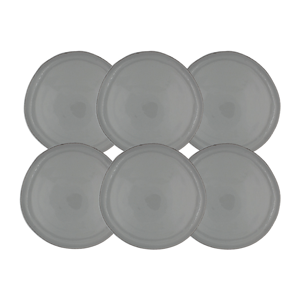 Lot de 6 petites assiette, GALET