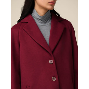 Oltre - Cappotto in panno - Bordeaux
