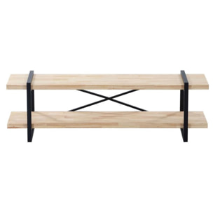 Mueble TV Plank Roble salvaje - Negro