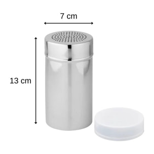 Ensemble de 2 Saupoudreuses de cuisine avec couvercle 13 cm Fackelmann Divers