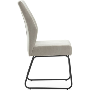 Lot de 4 chaises en velours côtelé - STUGA