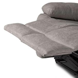 Sofá relax de 2 plazas con reposapiés elevable en marengo 152 cm Kendal Marengo