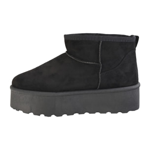 Stivaletti in simil camoscio imbottiti con platform