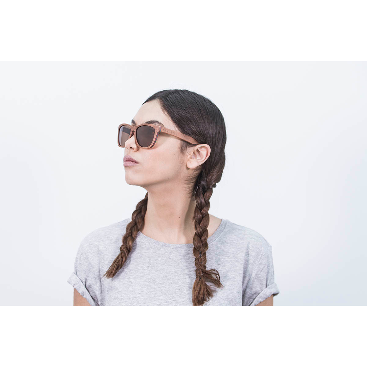 GAFAS DE SOL SUNPERS SAN FRANCISCO SKATEWOOD de color Marron