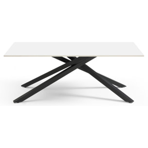 Table basse en céramique 120x60cm blanc pure - UNIK