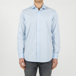 Camicia twill collo francese