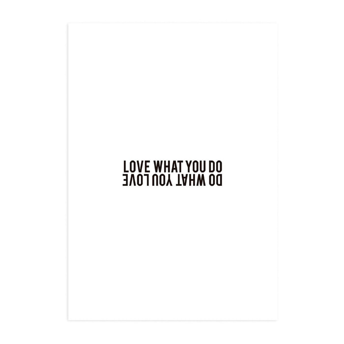 Poster Love what you do