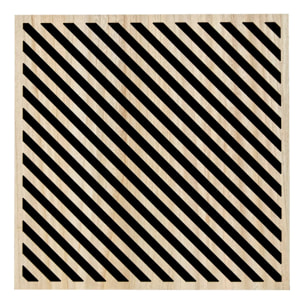 Panneau décoratif mural Eileen 58x58cm rayures