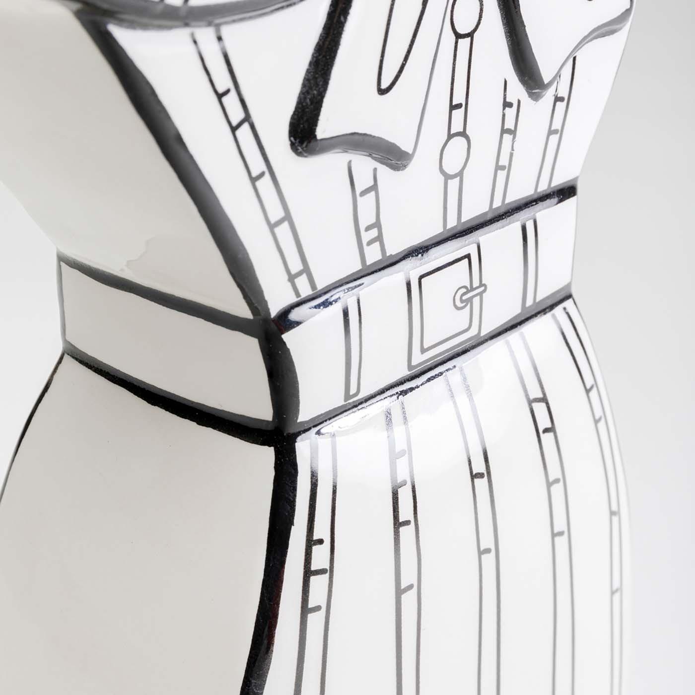 Vase Favola robe blanc et noir Kare Design