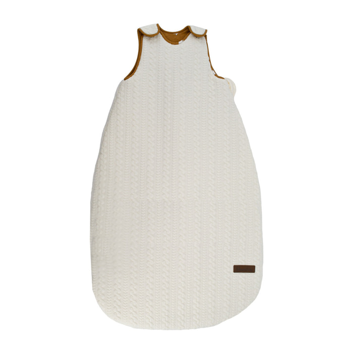 Gigoteuse bébé sans manches en jersey de coton - Crème