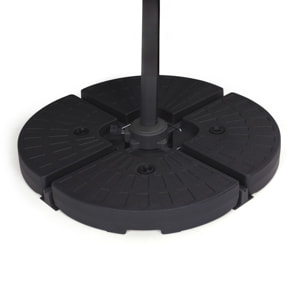 Dalle de parasol noire à lester