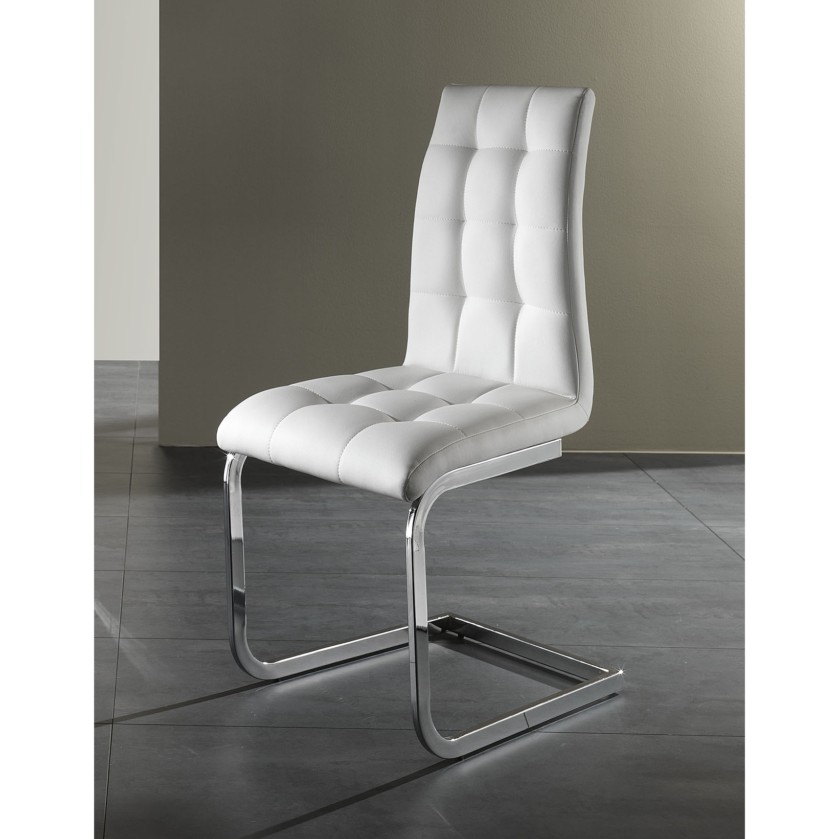 Tomasucci Lot de 4 CHAISES COZY WHITE Blanc
