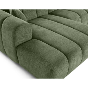 Curtis - canapé d'angle gauche 4 places en tissu texturé - Vert