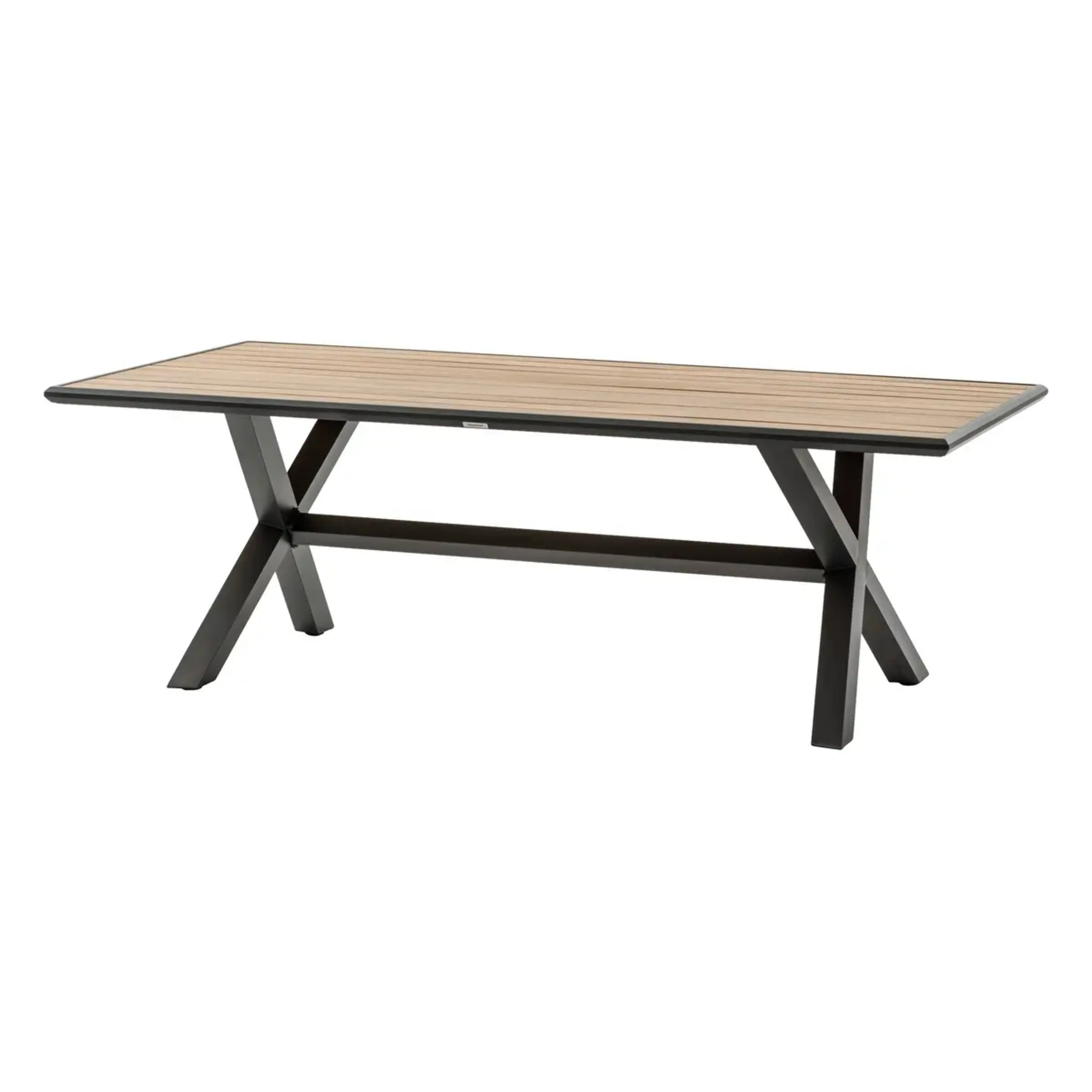 Table de jardin "Axiome" eucalyptus & graphite 8 places