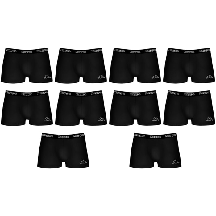 Pack 10 calzoncillos Kappa en color negro para hombre