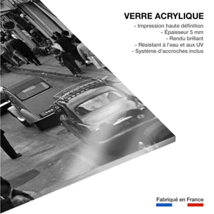 Tableau noir et blanc - Le Touquet en 1960 Tableau plexiglas