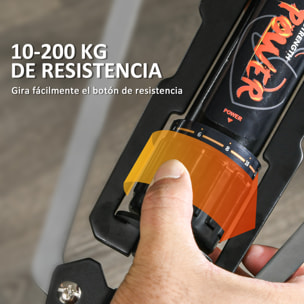 Extensor de Pecho Músculo Extensor Ajustable Ejercitador Tensores Musculación con Resistencia Ajustable 10-200 kg para Entrenamiento en Casa Oficina Viaje Negro