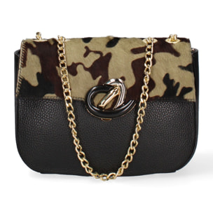Borsa a spalla donna - Modello Cortona - Vera pelle - 27.0 x 19.0 x 10.0 cm