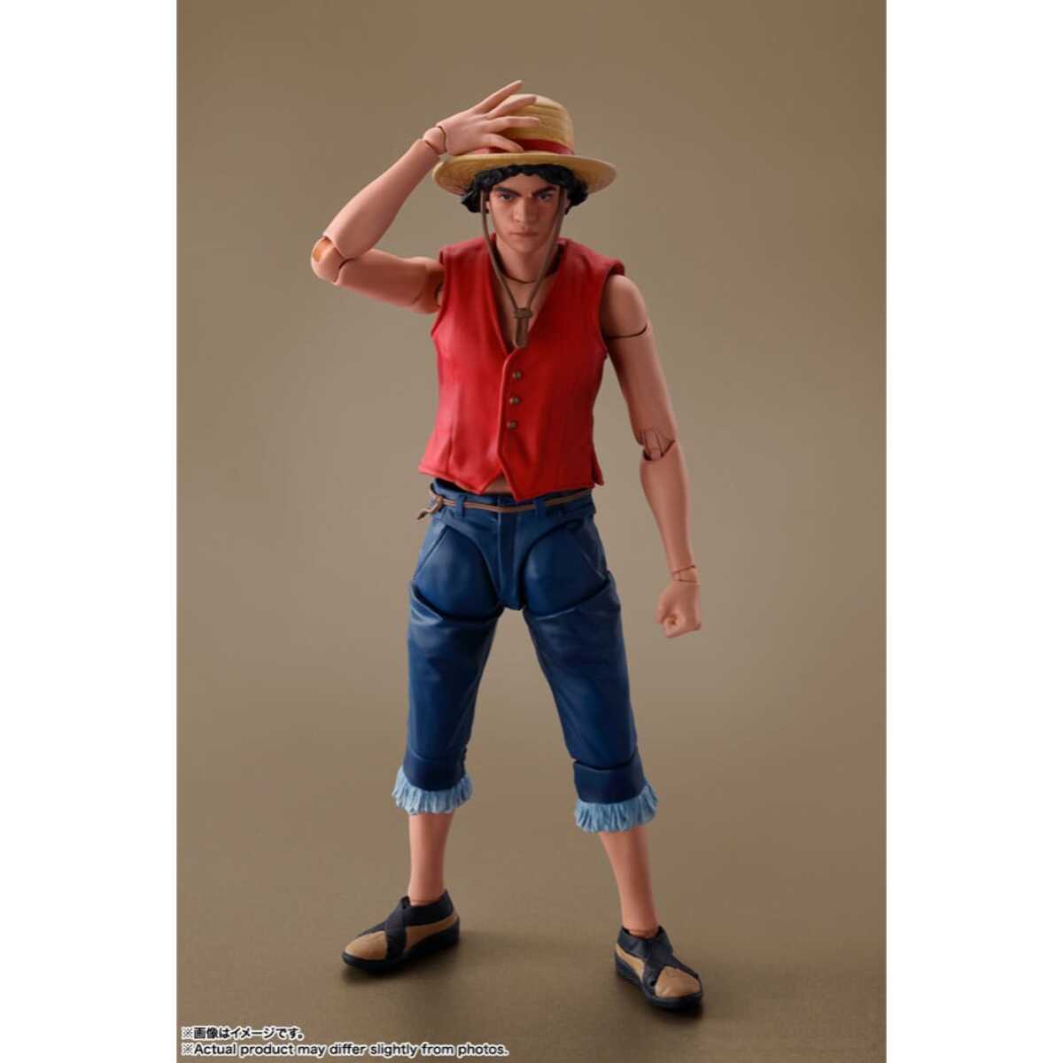 One Piece S.h. Figuarts Action Figura Monkey D. Luffy (netflix) 14 Cm Bandai Tamashii Nations