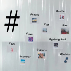 Rideau de douche PEVA HASHTAG 180x200cm Transparent Spirella